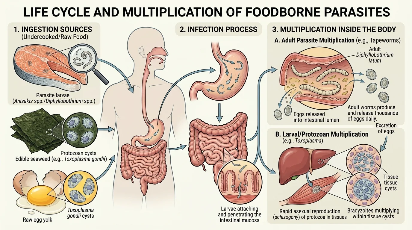 생 먹으면 후회하는 음식 3가지는 몸속 기생충과 같아요.