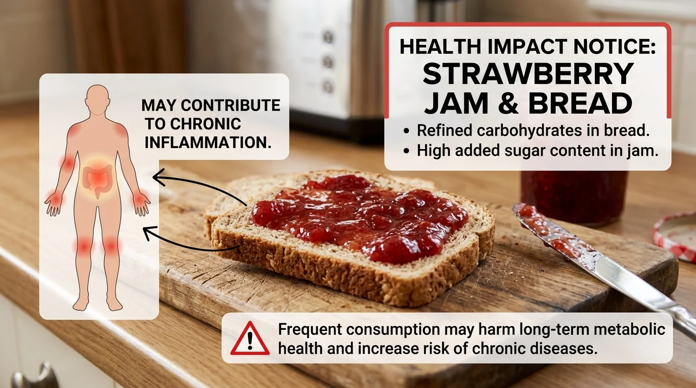 딸기잼은 만년 2등입니다.. 식빵에 바르면 염증 폭발하는 최악의 음식