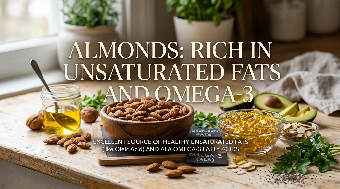 1위는 오메가-3 비타민이 풍부한 아몬드!