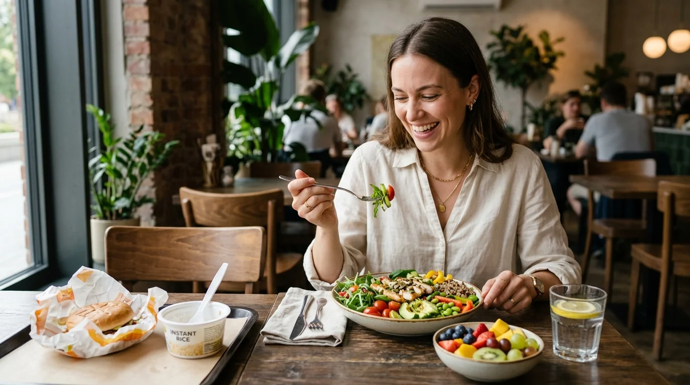 즉석밥과 햄버거 피하기