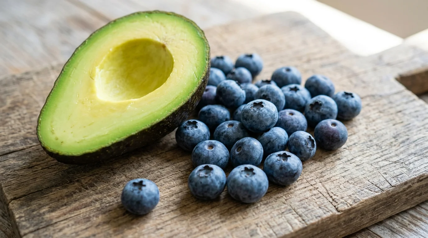 블루베리와 아보카도