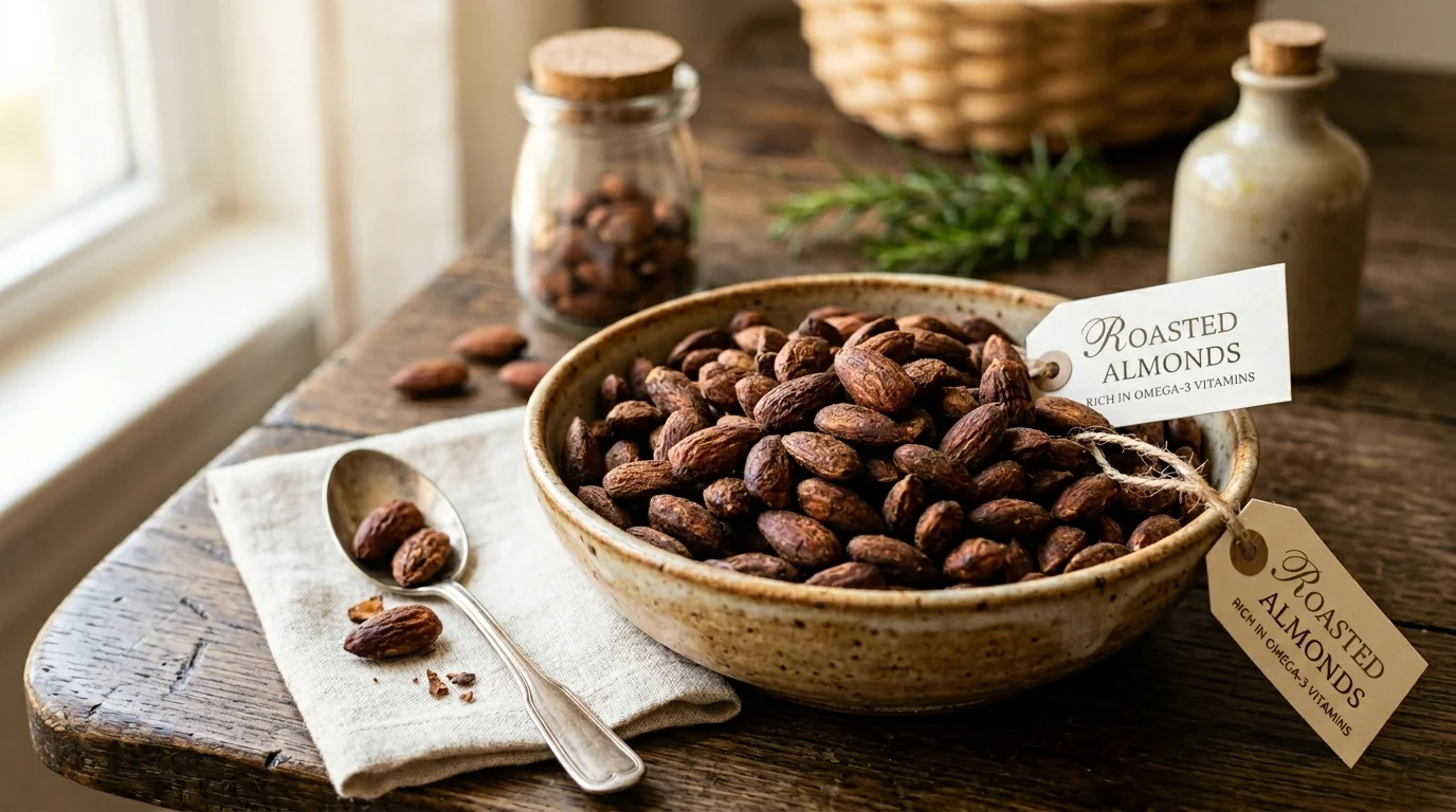 1위는 오메가-3 비타민이 풍부한 아몬드!