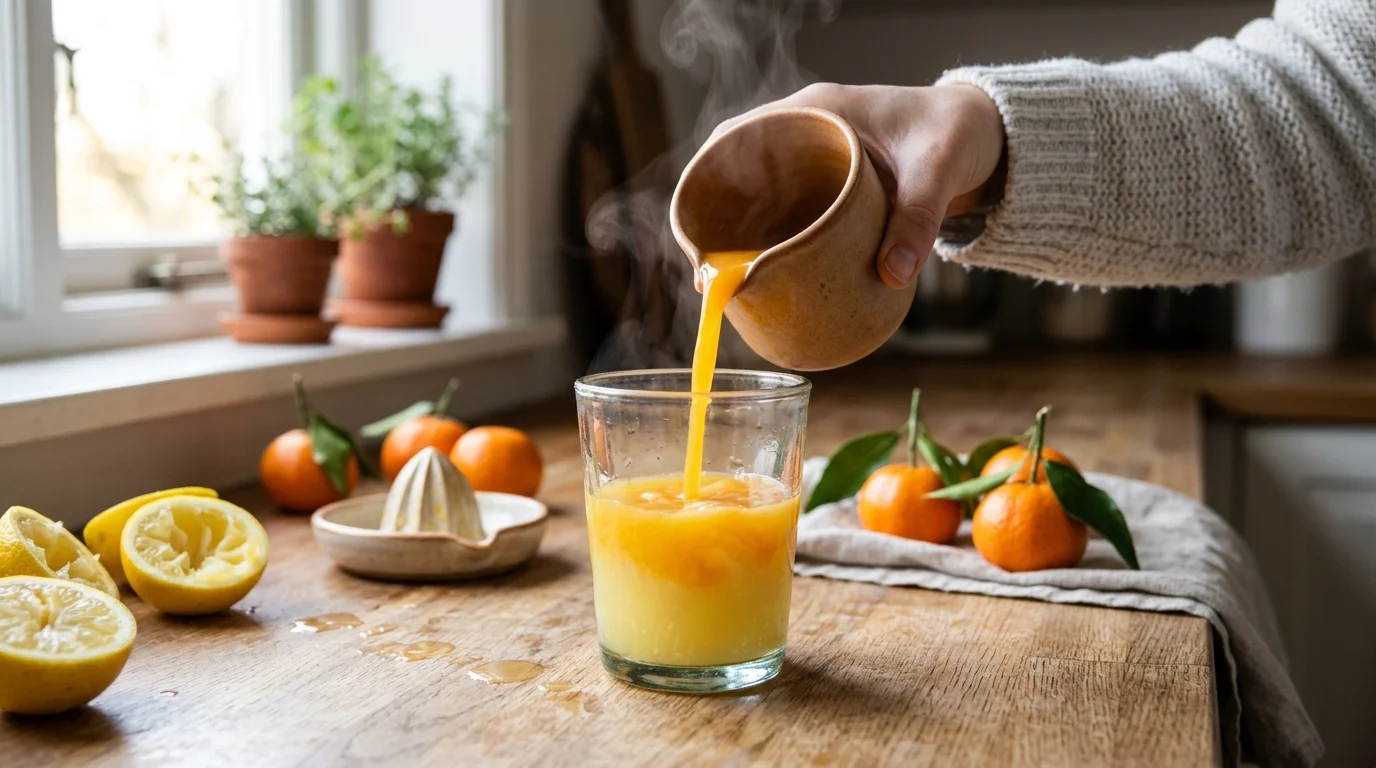 비타민C와 항산화 물질이 가득한 감귤 주스