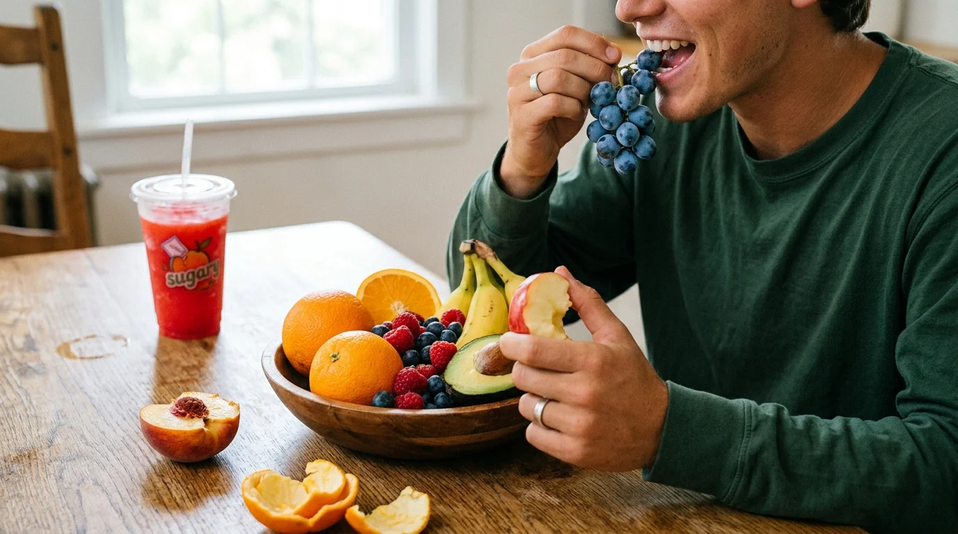 설탕이 가득한 과일 슬러시