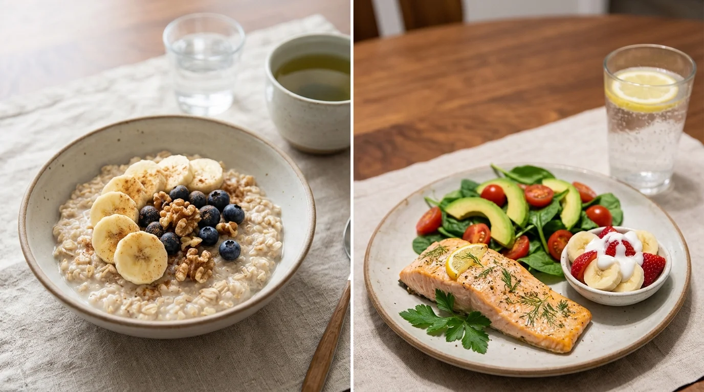 바나나와 함께하는 식사