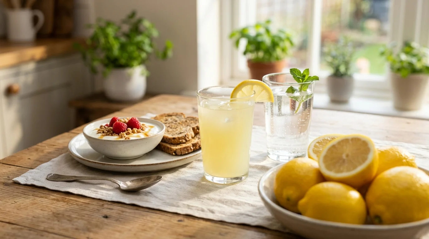 레몬즙과 함께하는 아침 공복 식사