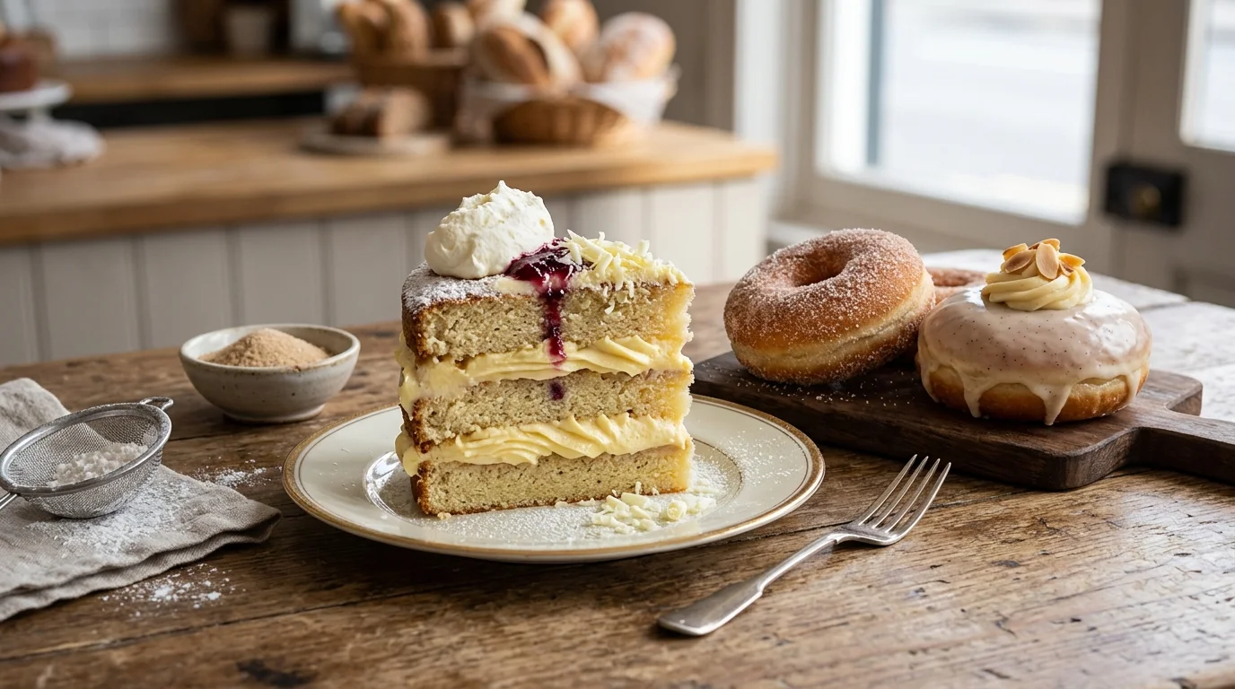 2. 케이크, 도넛